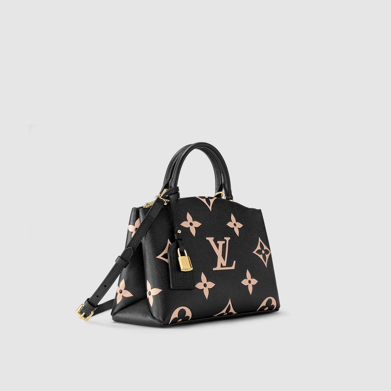Túi Louis Vuitton Petit Palais Nữ Bicolor Đen Be